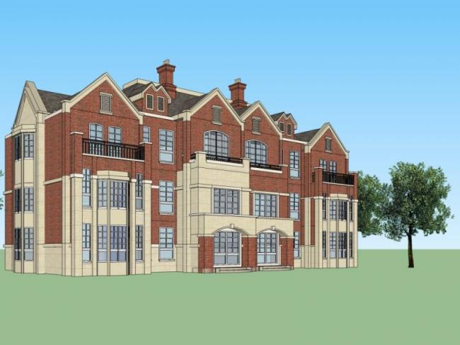 Sketchup别墅模型|双拼别墅,现代风格 Sketchup别墅模型|双拼别墅,现代风格