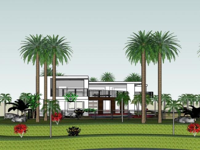 Sketchup别墅模型|独栋别墅,现代风格 Sketchup别墅模型|独栋别墅,现代风格