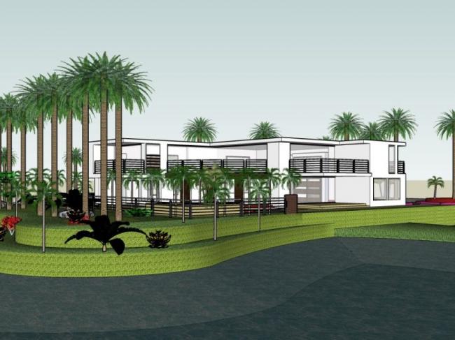 Sketchup别墅模型|独栋别墅,现代风格 Sketchup别墅模型|独栋别墅,现代风格