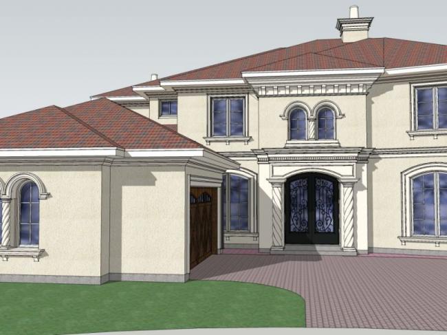 Sketchup别墅模型|独栋别墅,现代风格 Sketchup别墅模型|独栋别墅,现代风格