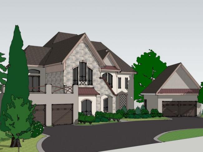 Sketchup别墅模型|独栋别墅,现代风格 Sketchup别墅模型|独栋别墅,现代风格