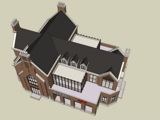 Sketchup别墅模型|独栋别墅,现代风格 Sketchup别墅模型|独栋别墅,现代风格