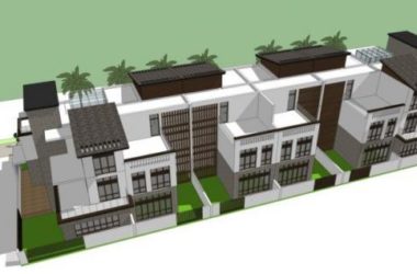 Sketchup别墅模型|联排别墅，现代风格-BIM建筑网