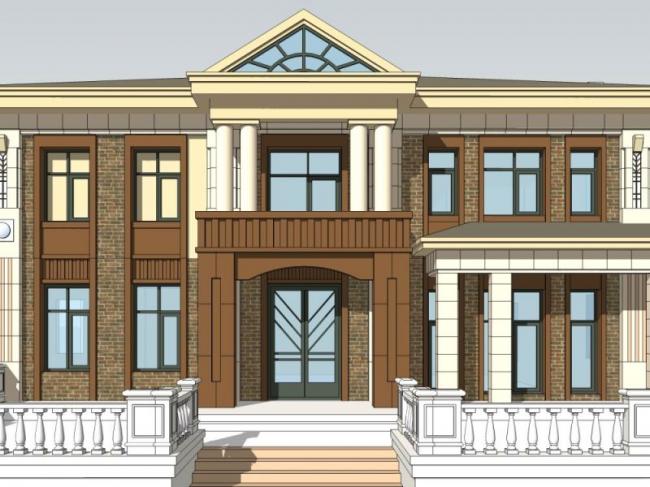 Sketchup别墅模型|独栋别墅,现代风格 Sketchup别墅模型|独栋别墅,现代风格