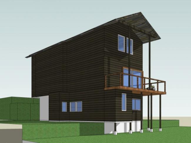 Sketchup别墅模型|独栋别墅,现代风格 Sketchup别墅模型|独栋别墅,现代风格