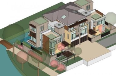 Sketchup别墅模型|叠拼别墅，现代风格-BIM建筑网