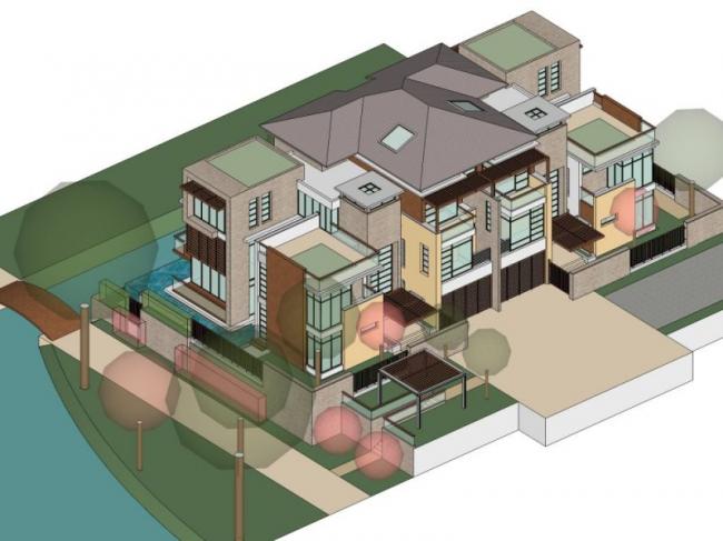 Sketchup别墅模型|叠拼别墅,现代风格 Sketchup别墅模型|叠拼别墅,现代风格