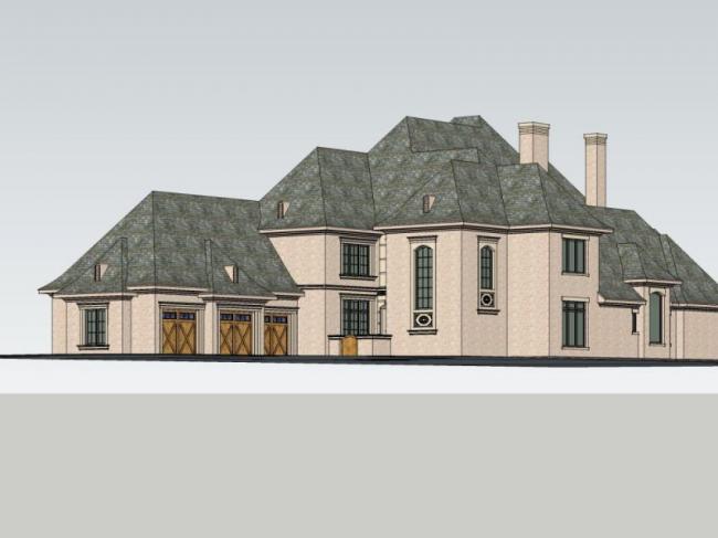 Sketchup别墅模型|联排别墅,现代风格 Sketchup别墅模型|联排别墅,现代风格