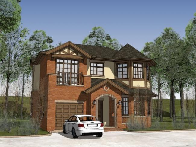 Sketchup别墅模型|独栋别墅,现代风格 Sketchup别墅模型|独栋别墅,现代风格