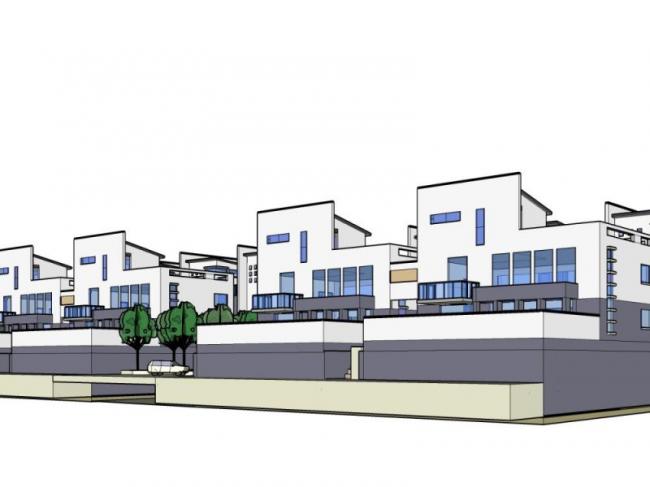 Sketchup别墅模型|联排别墅,现代中式风格 Sketchup别墅模型|联排别墅,现代中式风格
