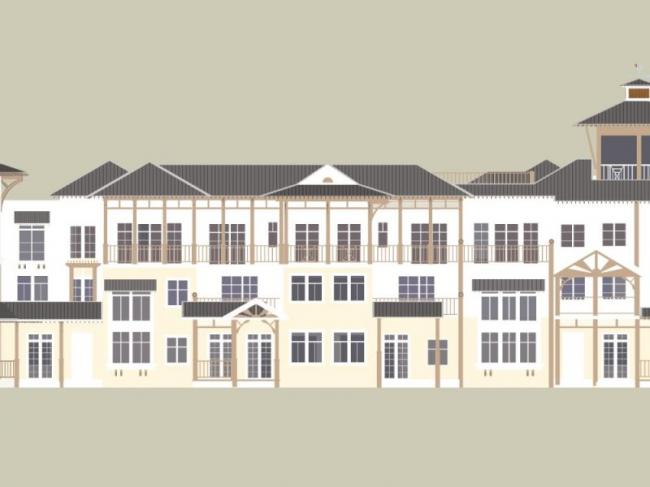 Sketchup别墅模型|联排别墅,欧式风格 Sketchup别墅模型|联排别墅,欧式风格