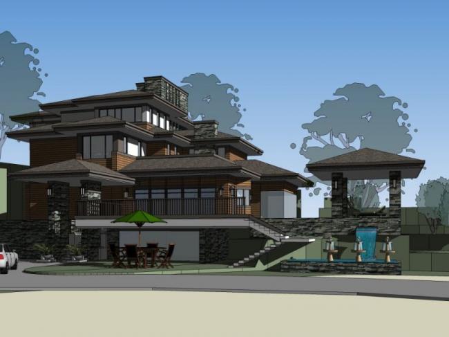 Sketchup别墅模型|叠拼别墅,现代风格 Sketchup别墅模型|叠拼别墅,现代风格