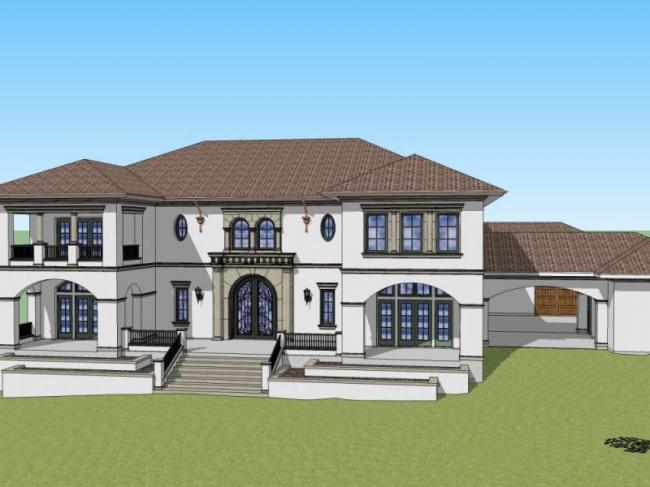 Sketchup别墅模型|独栋别墅,现代风格 Sketchup别墅模型|独栋别墅,现代风格