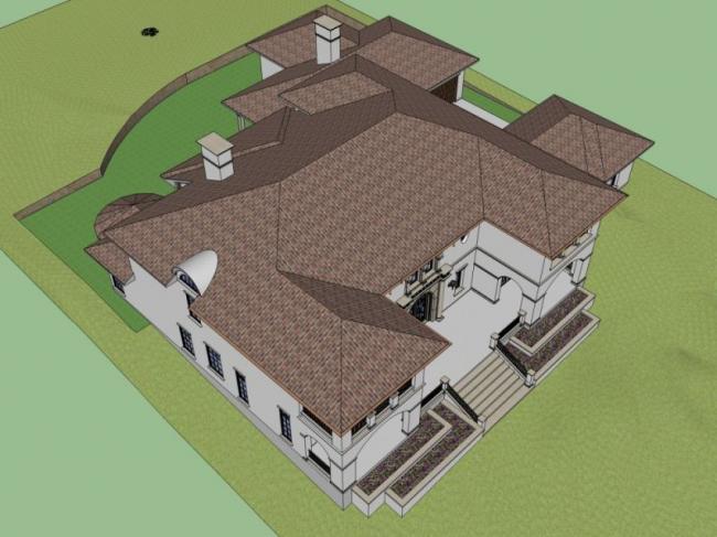 Sketchup别墅模型|独栋别墅,现代风格 Sketchup别墅模型|独栋别墅,现代风格