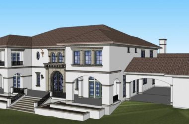 Sketchup别墅模型|独栋别墅，现代风格-BIM建筑网