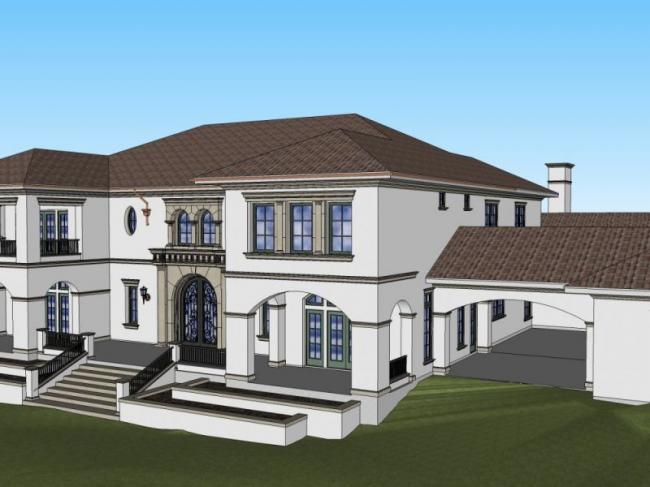 Sketchup别墅模型|独栋别墅,现代风格 Sketchup别墅模型|独栋别墅,现代风格