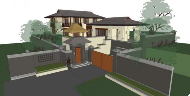 Sketchup别墅模型|叠拼别墅,现代风格 Sketchup别墅模型|叠拼别墅,现代风格