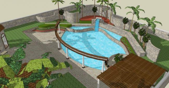 Sketchup别墅模型|独栋别墅,现代风格 Sketchup别墅模型|独栋别墅,现代风格