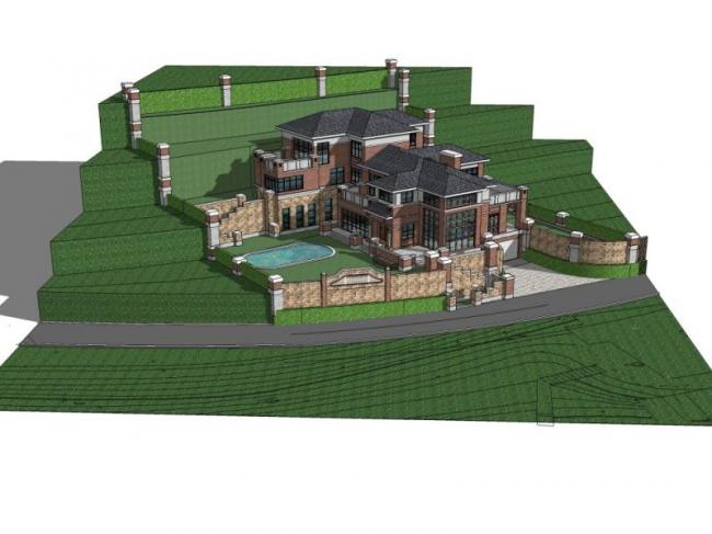 Sketchup别墅模型|叠拼别墅,现代风格 Sketchup别墅模型|叠拼别墅,现代风格