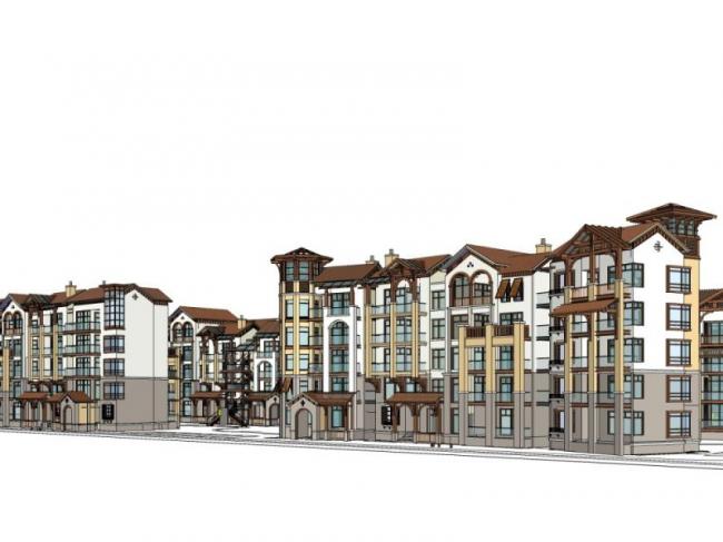 Sketchup别墅模型|别墅群,西班牙风格 Sketchup别墅模型|别墅群,西班牙风格