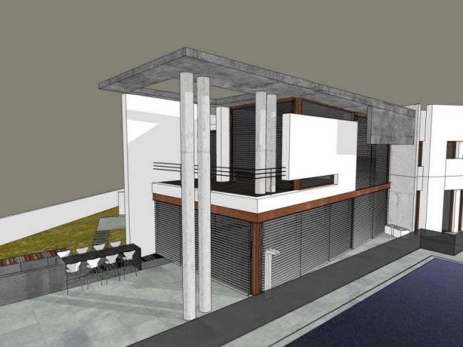 Sketchup别墅模型|独栋别墅,现代风格 Sketchup别墅模型|独栋别墅,现代风格