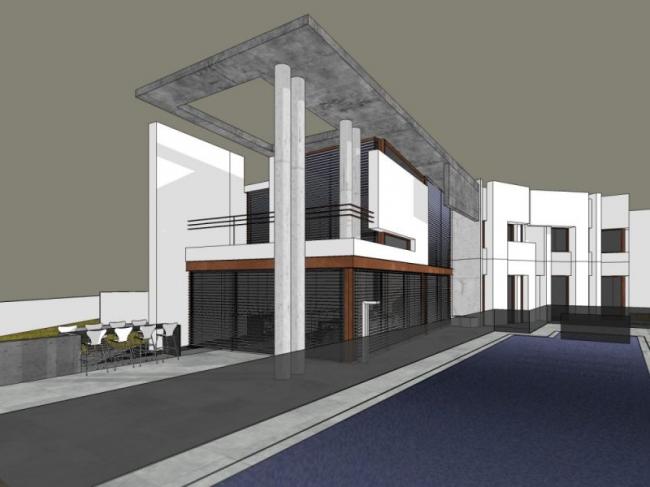 Sketchup别墅模型|独栋别墅,现代风格 Sketchup别墅模型|独栋别墅,现代风格