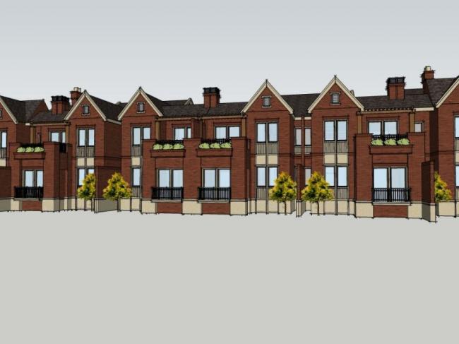 Sketchup别墅模型|联排别墅,现代风格 Sketchup别墅模型|联排别墅,现代风格