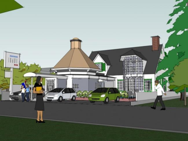 Sketchup别墅模型|独栋别墅,现代风格 Sketchup别墅模型|独栋别墅,现代风格