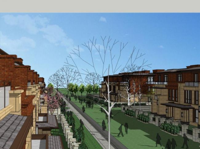 Sketchup别墅模型|联排别墅,现代风格 Sketchup别墅模型|联排别墅,现代风格