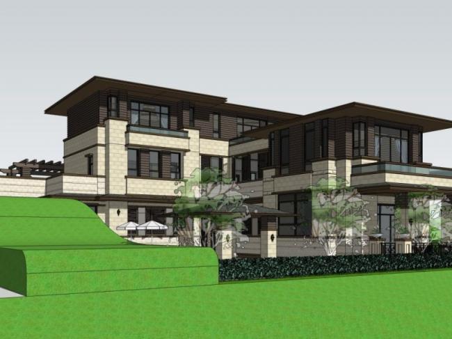 Sketchup别墅模型|叠拼别墅,现代风格 Sketchup别墅模型|叠拼别墅,现代风格