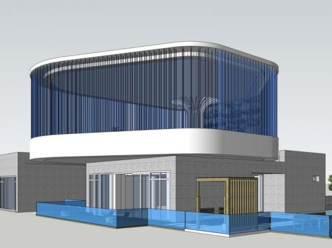 Sketchup别墅模型|独栋别墅,现代风格 Sketchup别墅模型|独栋别墅,现代风格