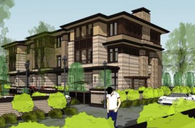 Sketchup别墅模型|联排别墅，现代风格-BIM建筑网