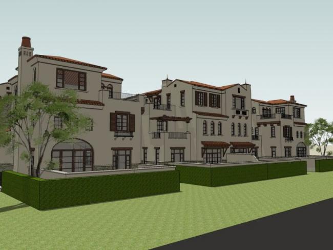 Sketchup别墅模型|联排别墅,古典风格 Sketchup别墅模型|联排别墅,古典风格