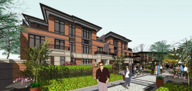 Sketchup别墅模型|双拼别墅,现代风格 Sketchup别墅模型|双拼别墅,现代风格