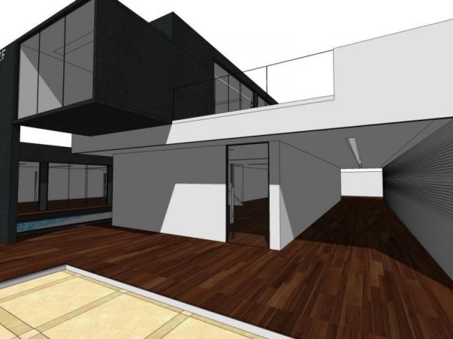 Sketchup别墅模型|独栋别墅,现代风格 Sketchup别墅模型|独栋别墅,现代风格