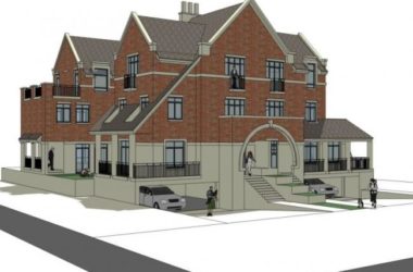 Sketchup别墅模型|双拼别墅，欧式风格-BIM建筑网