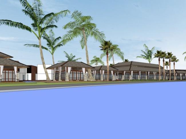 Sketchup别墅模型|度假别墅群,东南亚风格 Sketchup别墅模型|度假别墅群,东南亚风格