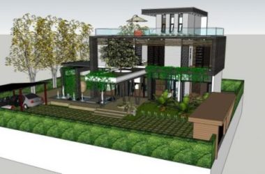 Sketchup别墅模型|独栋别墅，现代风格-BIM建筑网