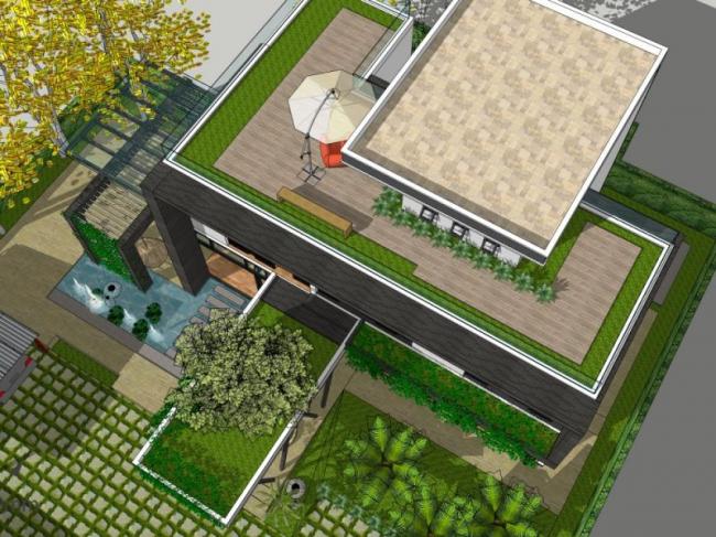 Sketchup别墅模型|独栋别墅,现代风格 Sketchup别墅模型|独栋别墅,现代风格