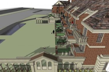 Sketchup别墅模型|联排别墅，英式古典风格-BIM建筑网