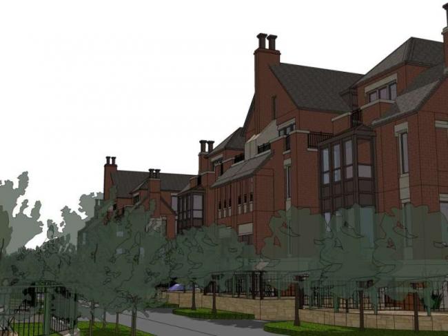 Sketchup别墅模型|联排别墅,古典风格 Sketchup别墅模型|联排别墅,古典风格