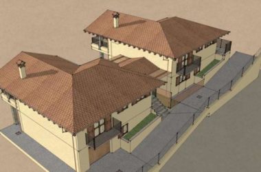 Sketchup别墅模型|叠拼别墅,古典风格-BIM建筑网