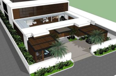 Sketchup别墅模型|独栋别墅,现代风格-BIM建筑网