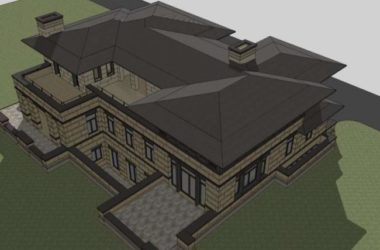 Sketchup别墅模型|独栋别墅,古典风格-BIM建筑网