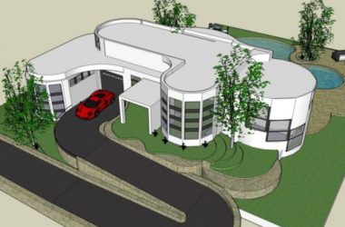 Sketchup别墅模型|独栋别墅,现代风格-BIM建筑网