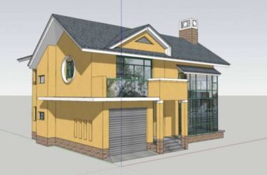 Sketchup别墅模型|多层坡顶别墅,古典风格-BIM建筑网