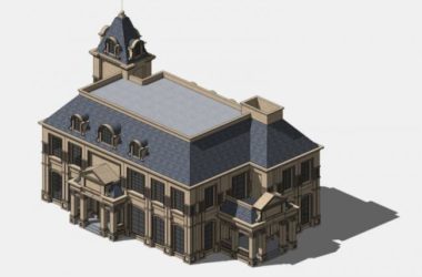 Sketchup别墅模型|独栋别墅,欧式风格,古典风格-BIM建筑网
