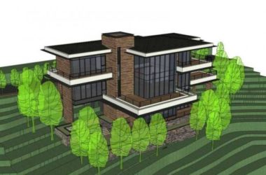 Sketchup别墅模型|多层别墅,现代风格-BIM建筑网