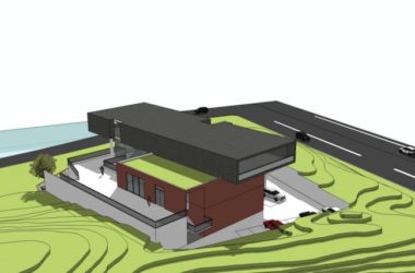 Sketchup别墅模型|独栋山地别墅,现代风格-BIM建筑网