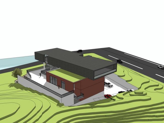 Sketchup别墅模型|独栋山地别墅,现代风格 Sketchup别墅模型|独栋山地别墅,现代风格